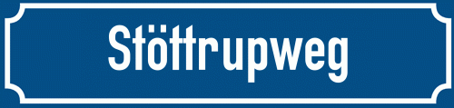 Straßenschild Stöttrupweg
