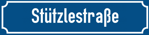 Straßenschild Stützlestraße