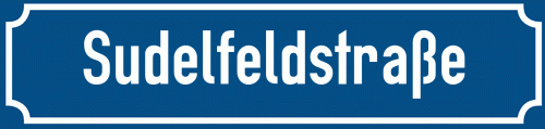 Straßenschild Sudelfeldstraße zum kostenlosen Download