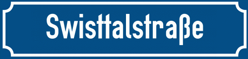 Straßenschild Swisttalstraße