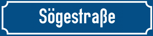 Straßenschild Sögestraße