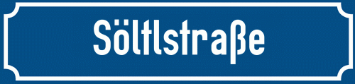 Straßenschild Söltlstraße