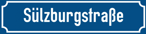 Straßenschild Sülzburgstraße