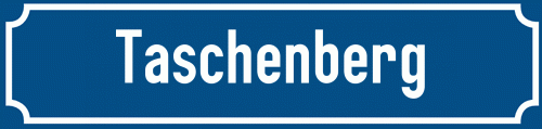 Straßenschild Taschenberg