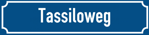 Straßenschild Tassiloweg