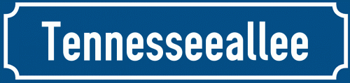 Straßenschild Tennesseeallee