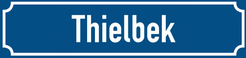 Straßenschild Thielbek
