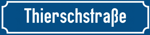Straßenschild Thierschstraße