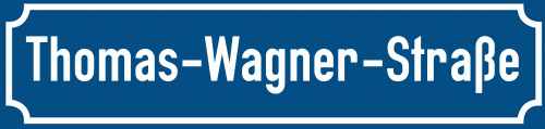 Straßenschild Thomas-Wagner-Straße