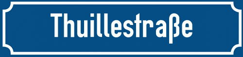 Straßenschild Thuillestraße