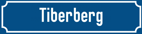 Straßenschild Tiberberg