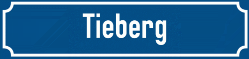 Straßenschild Tieberg