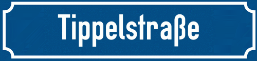 Straßenschild Tippelstraße