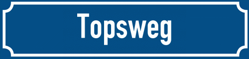 Straßenschild Topsweg