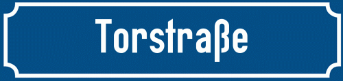 Straßenschild Torstraße zum kostenlosen Download
