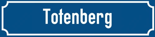 Straßenschild Totenberg