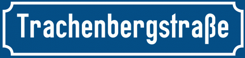 Straßenschild Trachenbergstraße