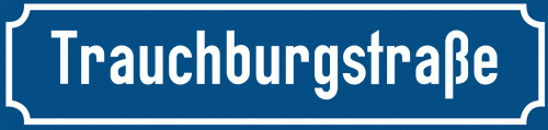 Straßenschild Trauchburgstraße zum kostenlosen Download