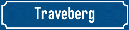 Straßenschild Traveberg