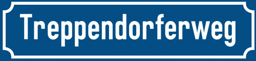 Straßenschild Treppendorferweg