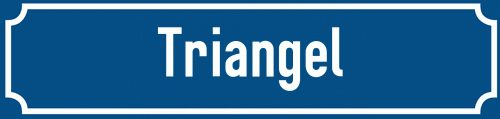 Straßenschild Triangel