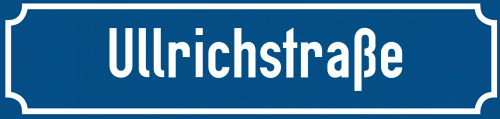 Straßenschild Ullrichstraße