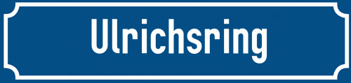 Straßenschild Ulrichsring
