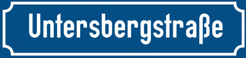 Straßenschild Untersbergstraße