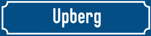 Straßenschild Upberg
