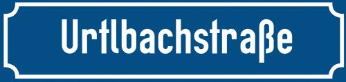 Straßenschild Urtlbachstraße