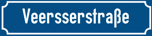 Straßenschild Veersserstraße