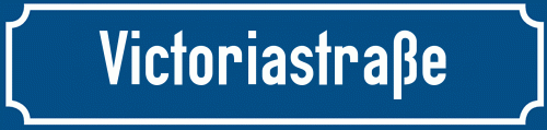 Straßenschild Victoriastraße