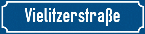 Straßenschild Vielitzerstraße