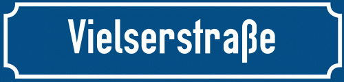 Straßenschild Vielserstraße