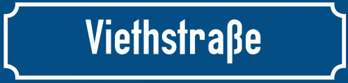 Straßenschild Viethstraße