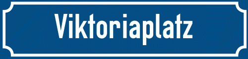 Straßenschild Viktoriaplatz