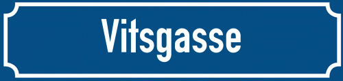 Straßenschild Vitsgasse zum kostenlosen Download