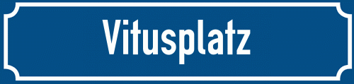 Straßenschild Vitusplatz