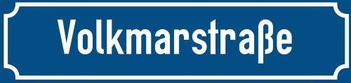Straßenschild Volkmarstraße