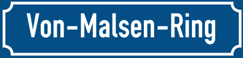 Straßenschild Von-Malsen-Ring