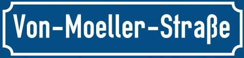 Straßenschild Von-Moeller-Straße