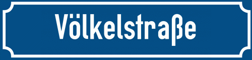 Straßenschild Völkelstraße