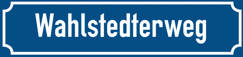 Straßenschild Wahlstedterweg