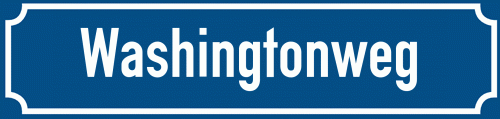 Straßenschild Washingtonweg zum kostenlosen Download