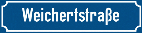 Straßenschild Weichertstraße