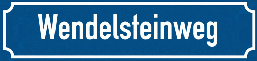 Straßenschild Wendelsteinweg