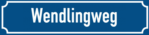 Straßenschild Wendlingweg