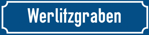 Straßenschild Werlitzgraben