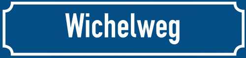 Straßenschild Wichelweg