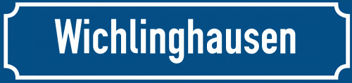 Straßenschild Wichlinghausen